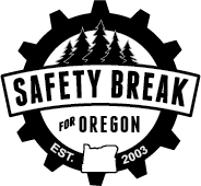 Safety Break for Oregon black and white logo